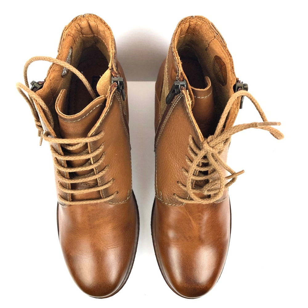 SOLD.        PIKOLINOS Zaragoza W9H-876 Leather Ankle Bootie - Brandy - Picture 7 of 13